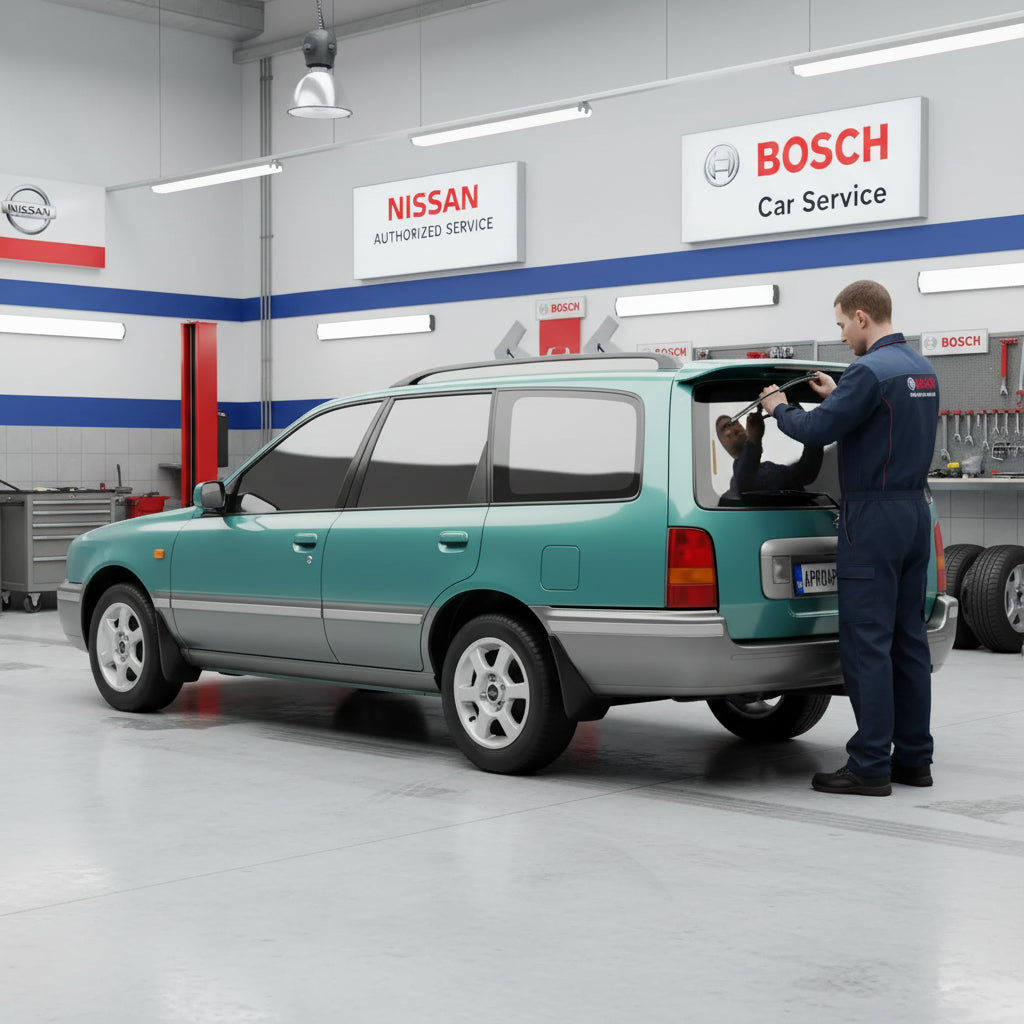 Schimbare Ștergător Lunetă Bosch Twin H341 la Nissan Sunny III Estate Van (Y10) 1990–2000