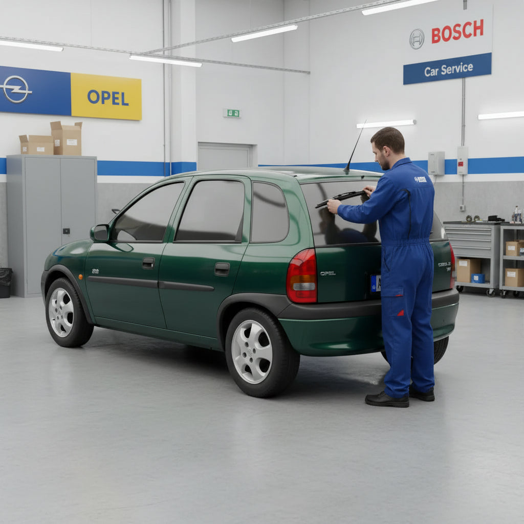 Schimbare Ștergător Lunetă Bosch Twin H341 la Opel Corsa B Hatchback Van (S93) 1994–2000