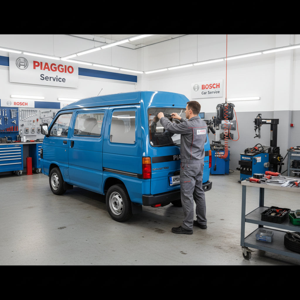 Schimbare Ștergător Lunetă Bosch Twin H341 la Piaggio Porter Van 1993–2020