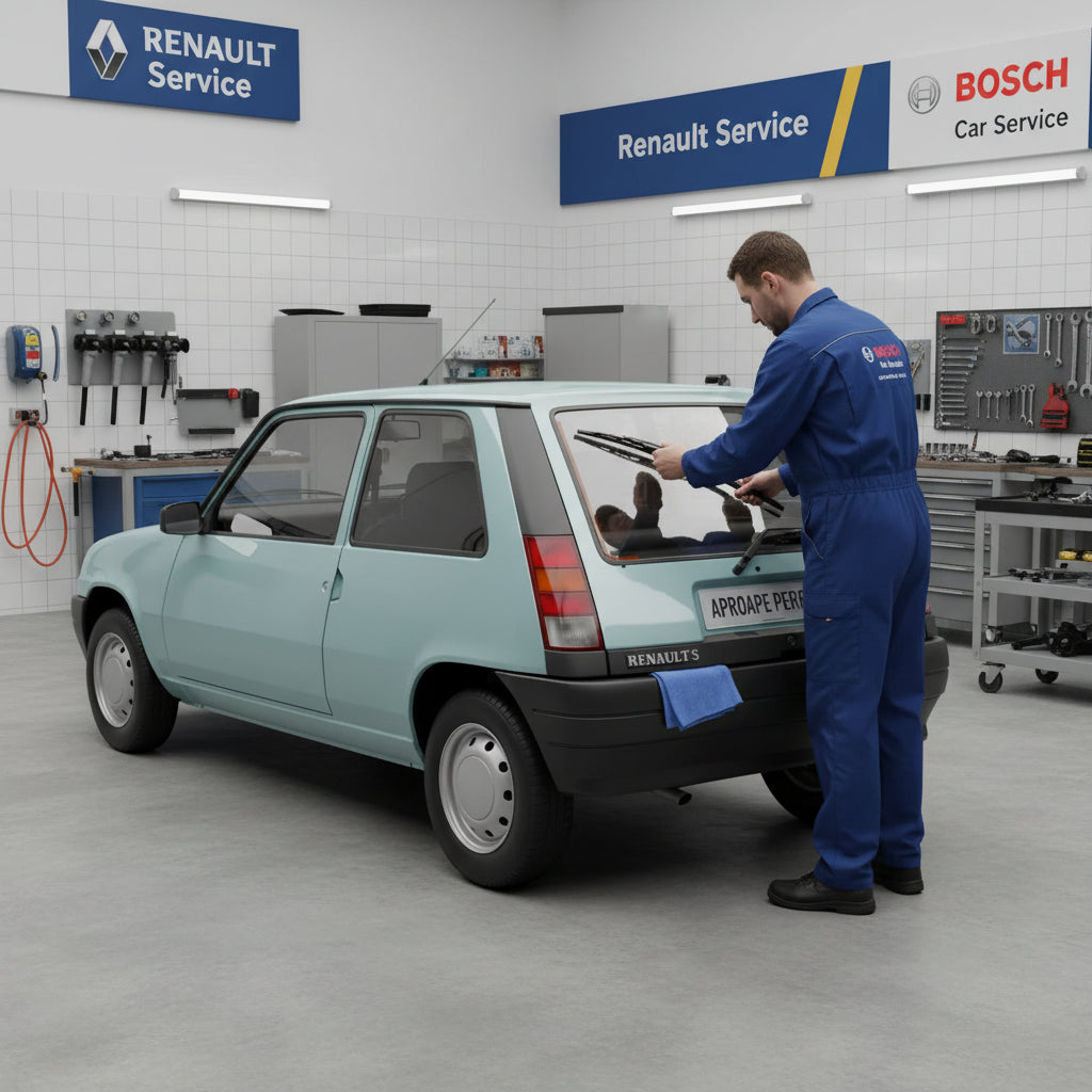 Schimbare Ștergător Lunetă Bosch Twin H341 la Renault 5 (122) Hatchback 1972–1985