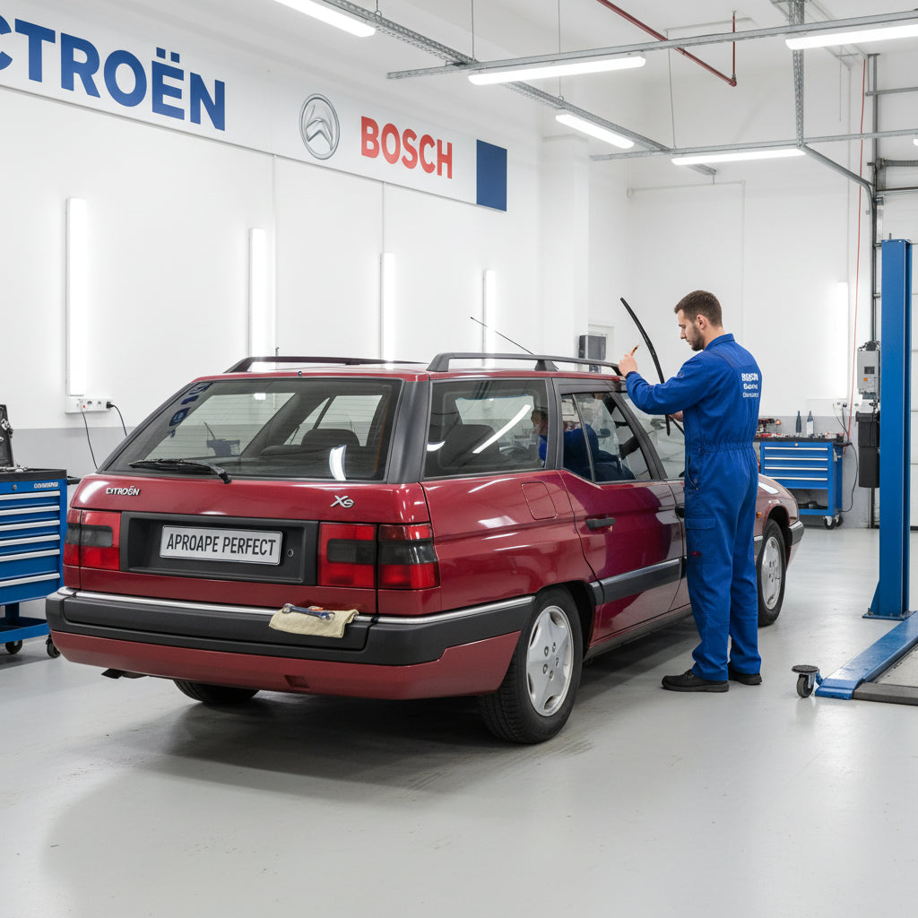 Schimbare Ștergător Lunetă Bosch Twin H341 la Citroen XM Break
