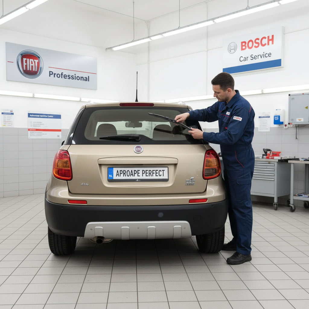 Schimbare Ștergător Lunetă Bosch Twin H341 la Fiat Sedici
