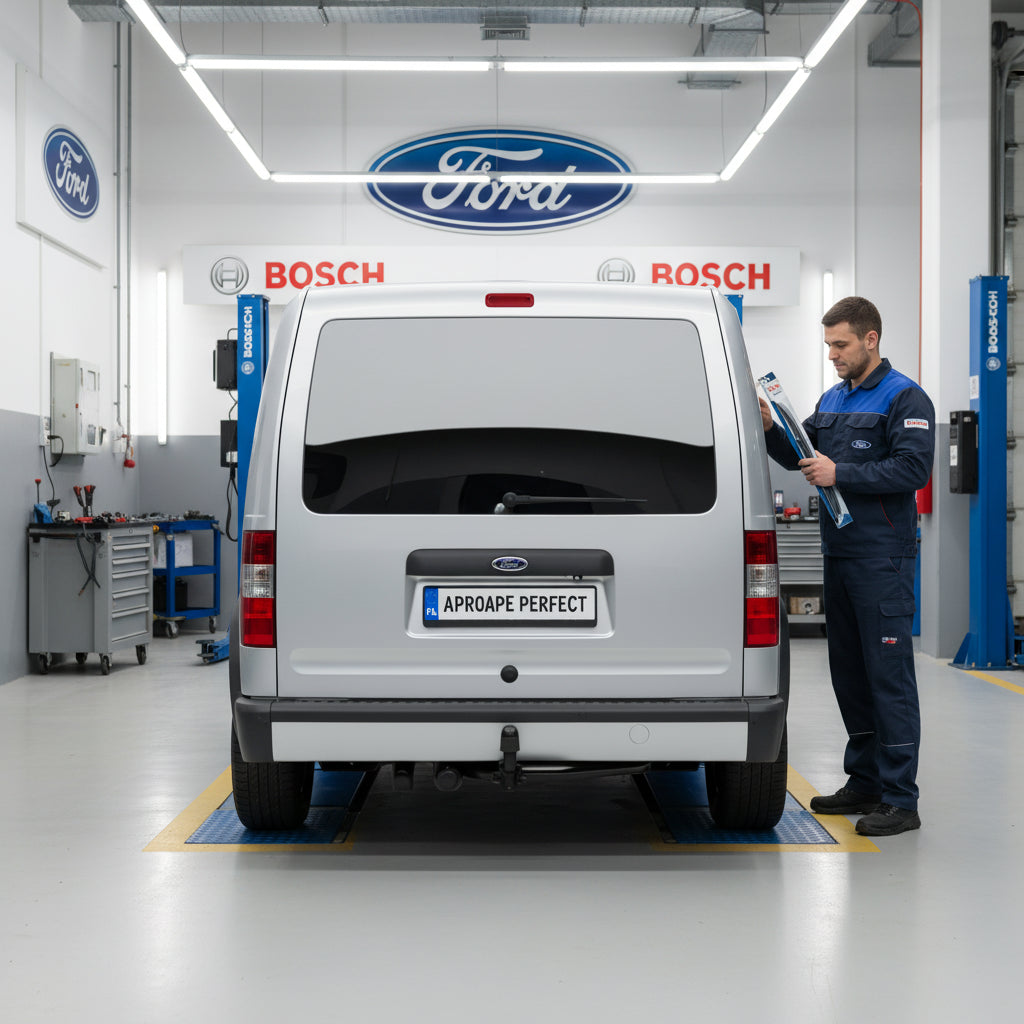 Schimbare Ștergător Lunetă Bosch Twin H341 la Ford Tourneo Connect (Prima generație) 2002–2013