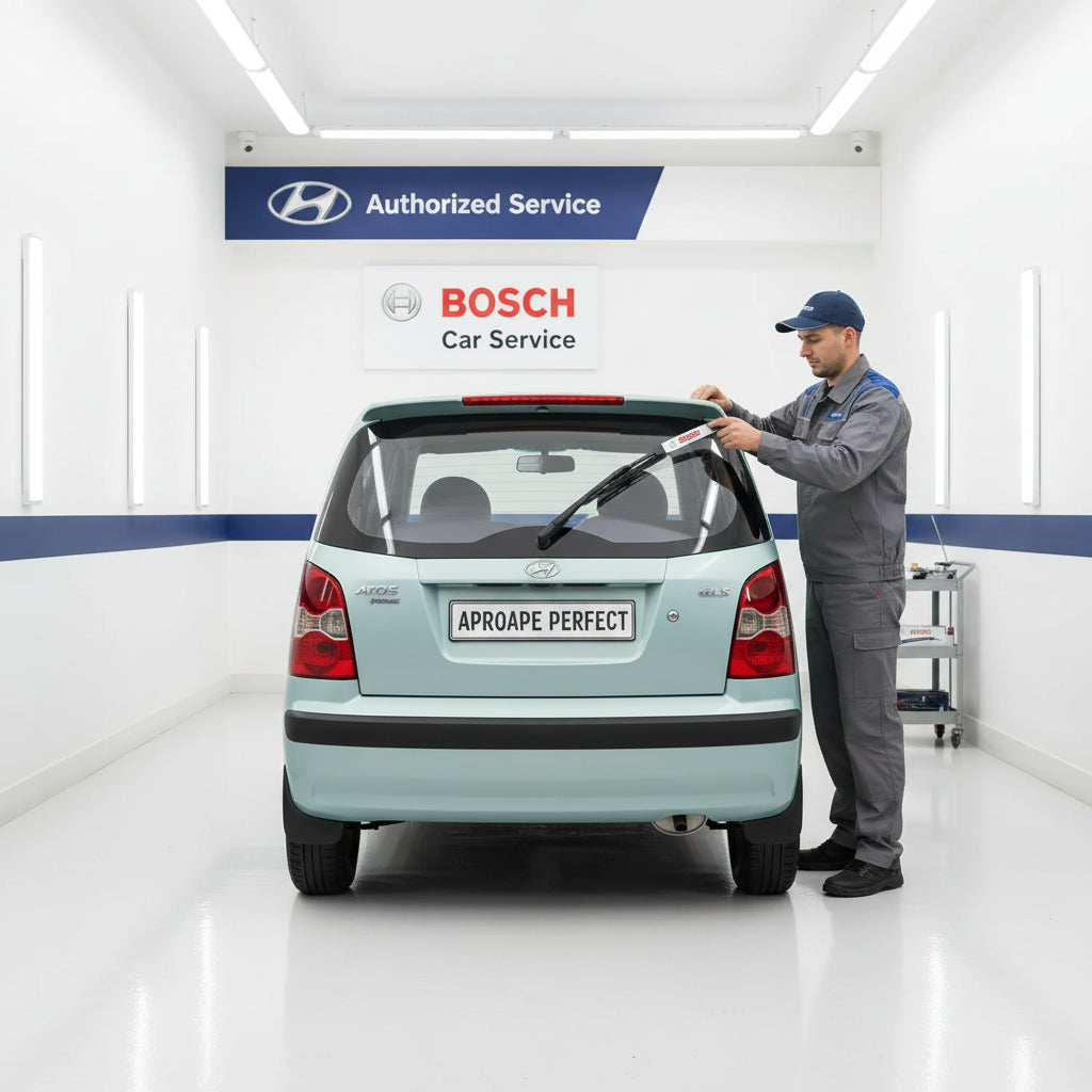 Schimbare Ștergător Lunetă Bosch Twin H341 la Hyundai Atos (MX) 1998–2008