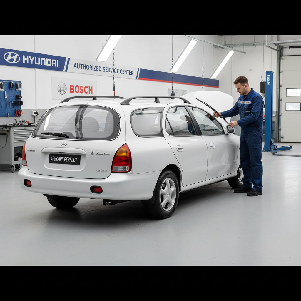 Schimbare Ștergător Lunetă Bosch Twin H341 la Hyundai Lantra II Estate (J-2) Break 1995–2000