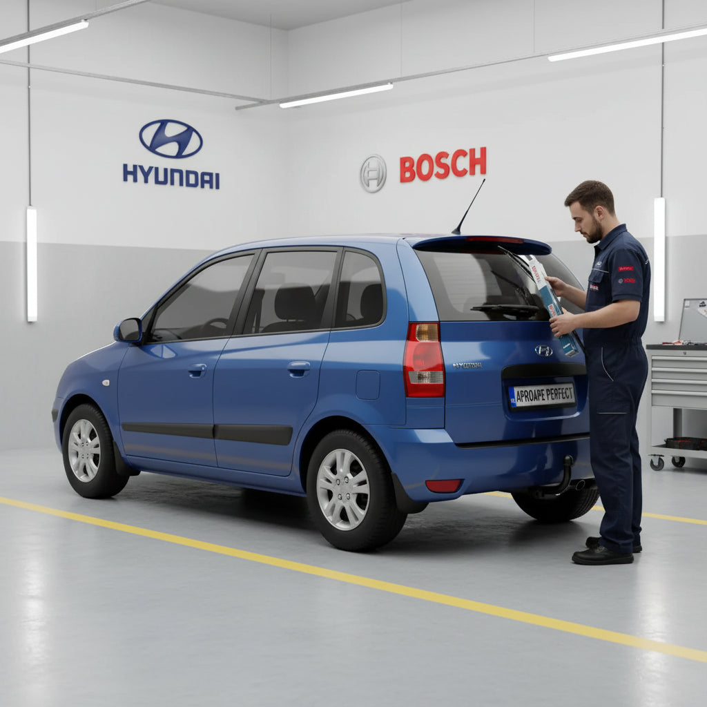Schimbare Ștergător Lunetă Bosch Twin H341 la Hyundai Matrix (FC) MPV 2001–2010