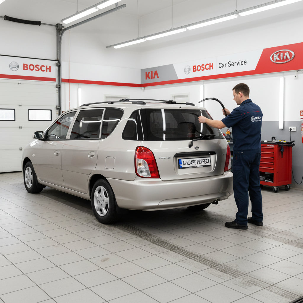Schimbare Ștergător Lunetă Bosch Twin H341 la Kia Carens I MPV (FC, FJ) 1999–2002