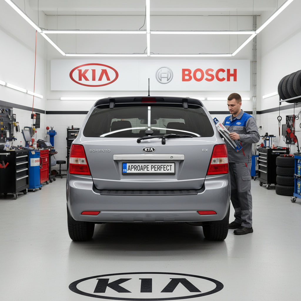 Schimbare Ștergător Lunetă Bosch Twin H341 la Kia Sorento I Van (JC) 2002–2009
