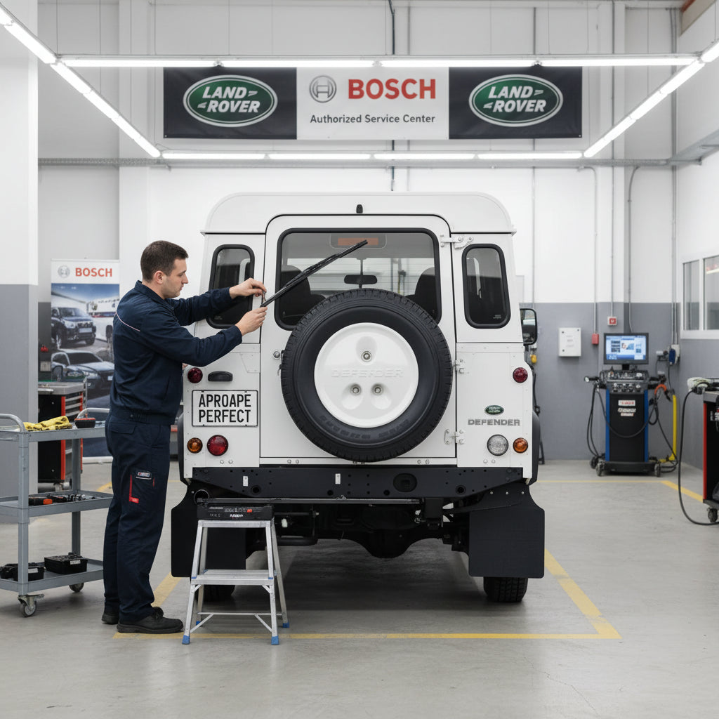 Schimbare Ștergător Lunetă Bosch Twin H341 la Land Rover Defender Station Wagon (L316, L315) 1990–2016