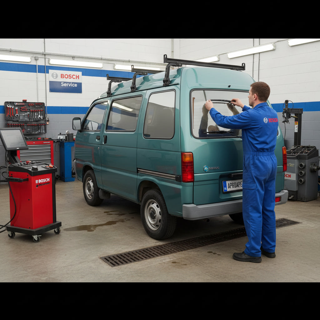Schimbare Ștergător Lunetă Bosch Twin H341 la Piaggio Porter Bus 1993–2016