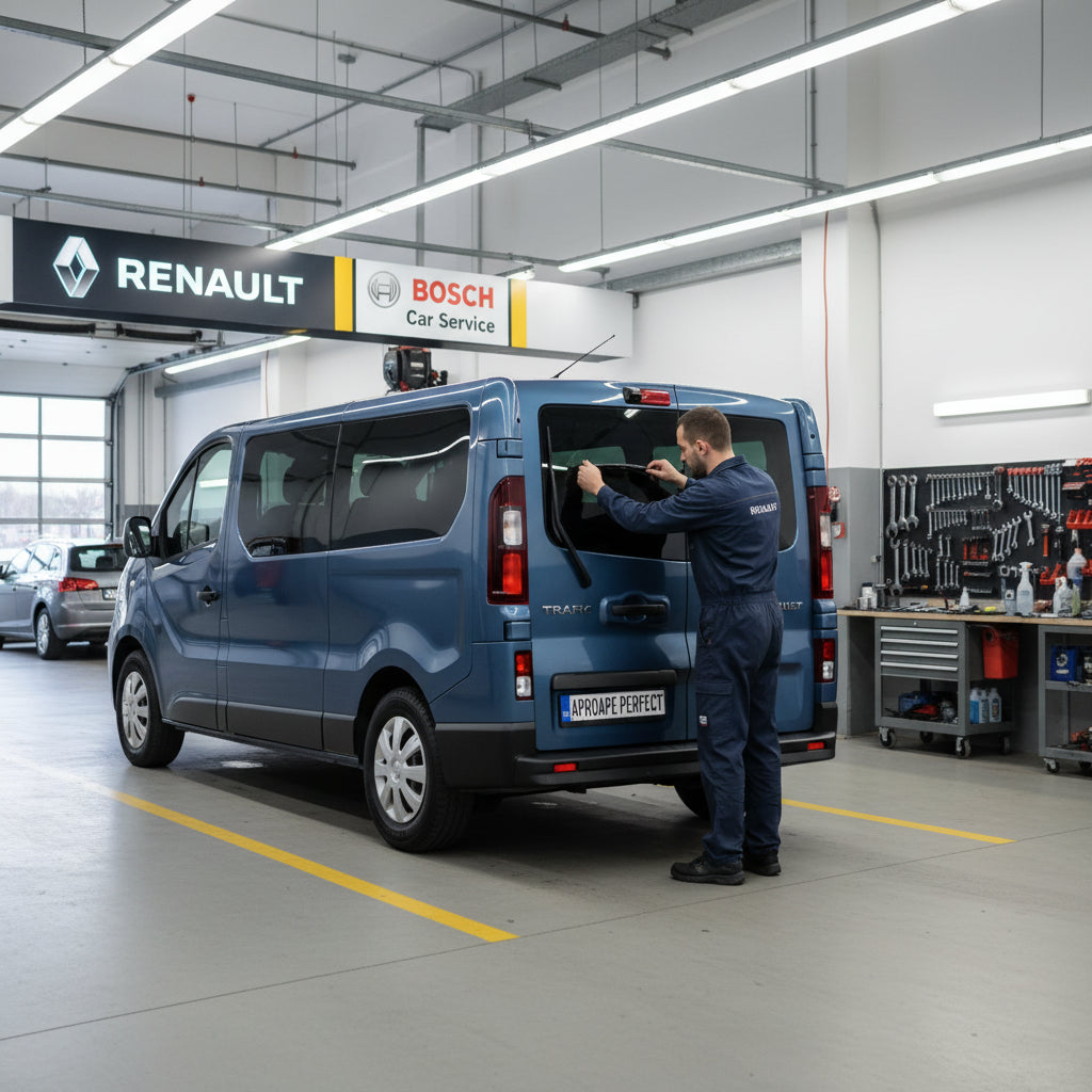 Schimbare Ștergător Lunetă Bosch Twin H341 la Renault Trafic II Bus (JL) 2001–2014