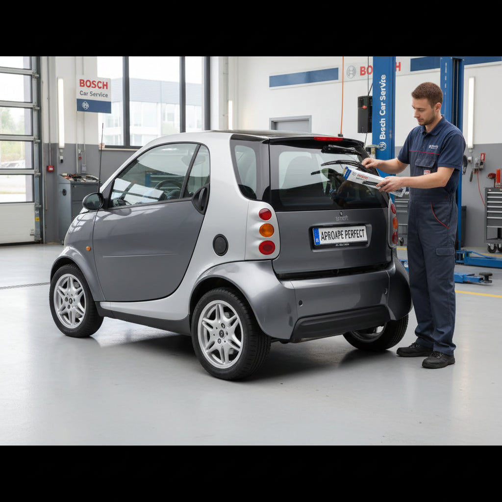 Schimbare Ștergător Lunetă Bosch Twin H341 la Smart Fortwo Coupe (450) 2004–2007