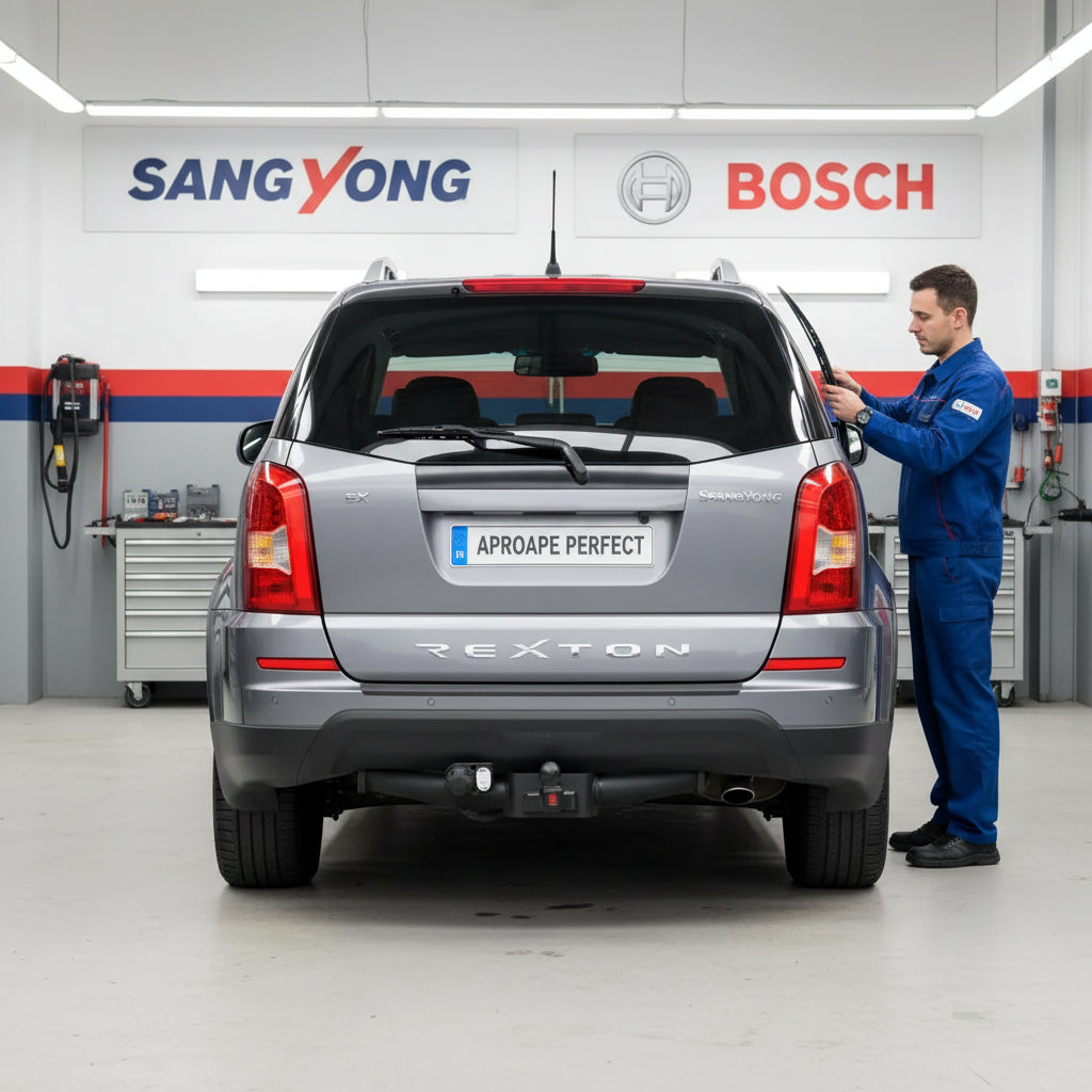 Schimbare Ștergător Lunetă Bosch Twin H341 la SsangYong Rexton W / Rexton Van 2012–2017