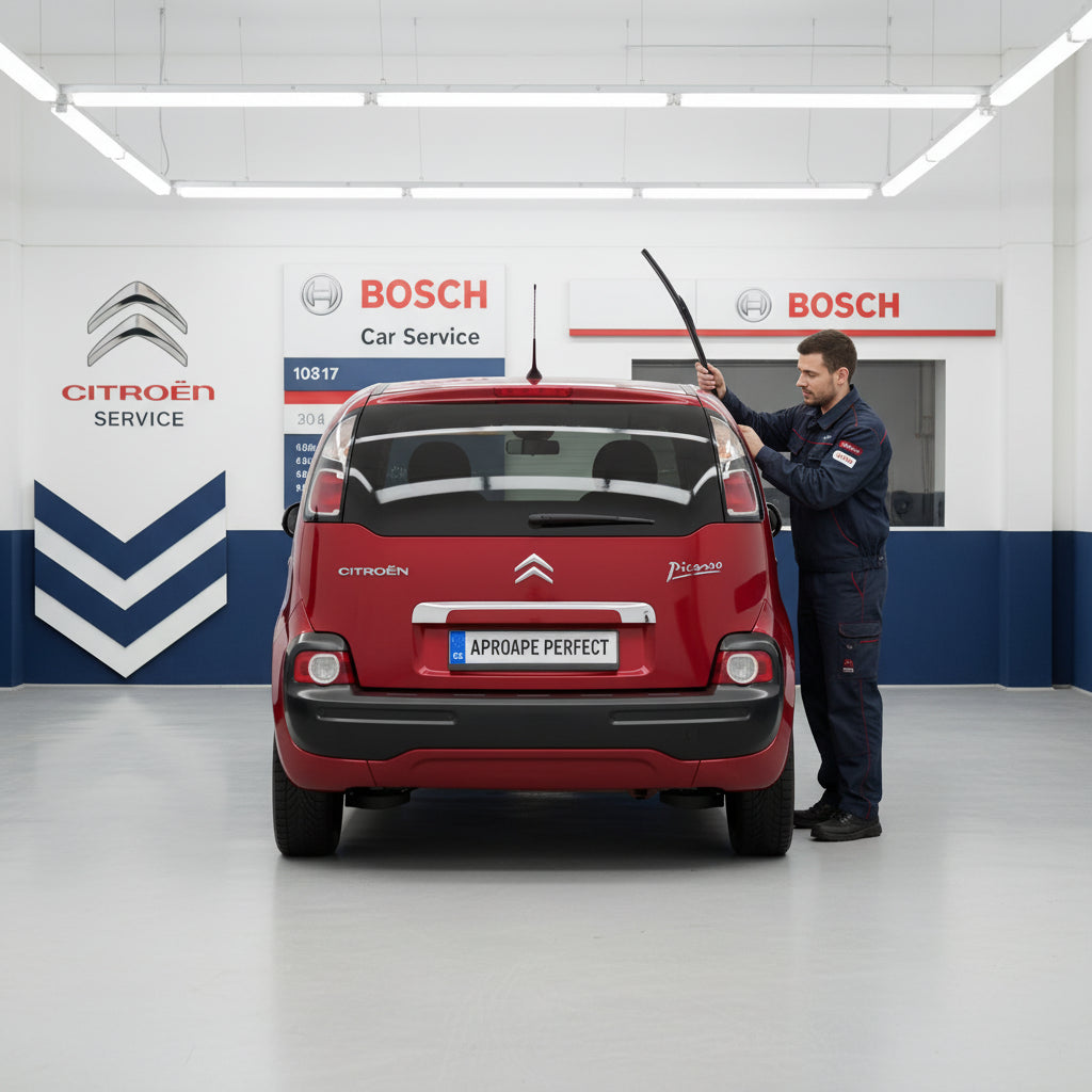 Hátsó ablaktörlő csere Bosch hátsó H840 Citroën C3 Picasso [A58] 2009+