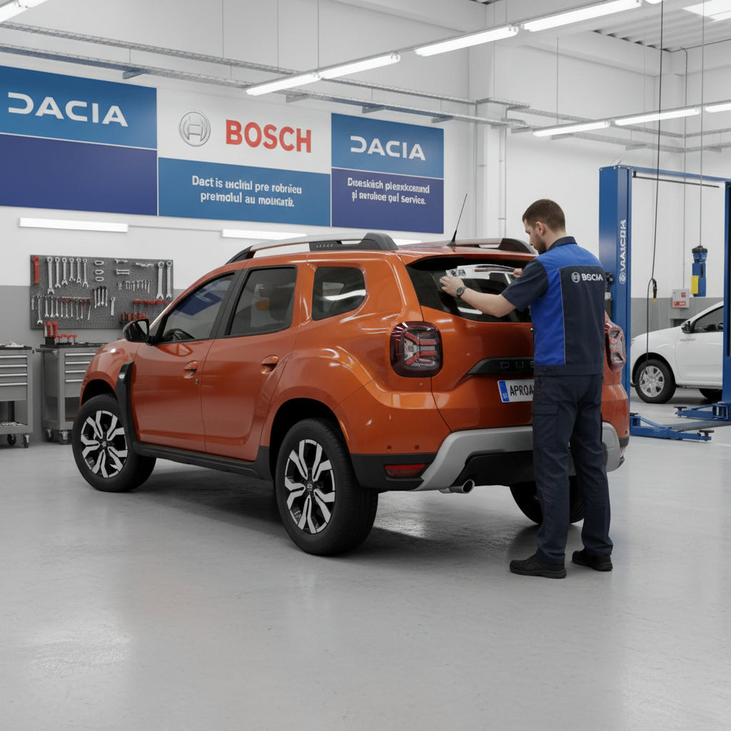 Schimbare Ștergător Lunetă Bosch Rear H840 la Dacia Duster [HM] 2018+