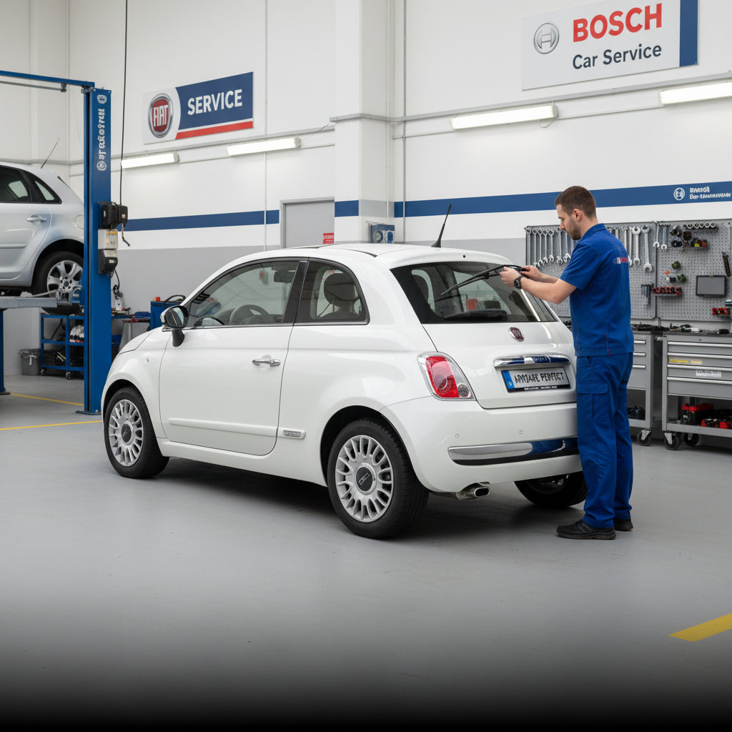 Schimbare Ștergător Lunetă Bosch Rear H840 la Fiat 500 [312] 2007+