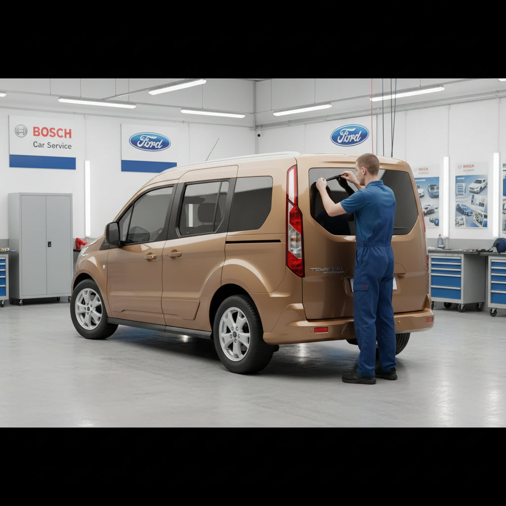 Schimbare Ștergător Lunetă Bosch Rear H840 la Ford Tourneo Connect II [TC] 2013+