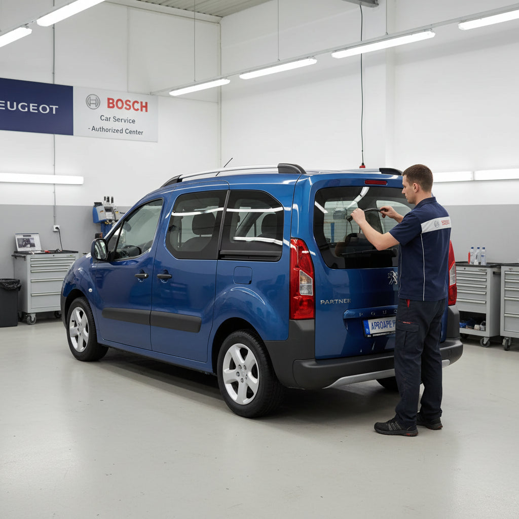 Schimbare Ștergător Lunetă Bosch Rear H840 la Peugeot Partner III [K9] 2018+