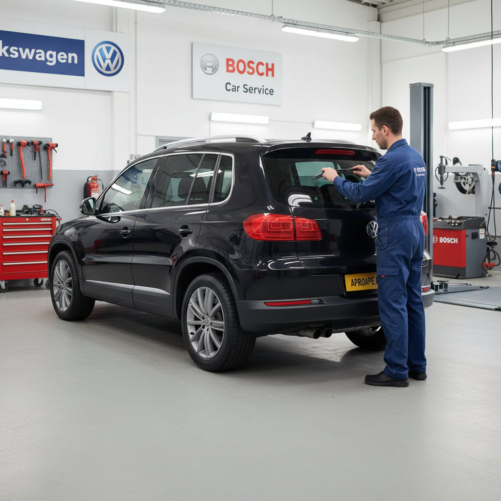Schimbare Ștergător Lunetă Bosch Rear H840 la Volkswagen Tiguan I [5N] 2007+
