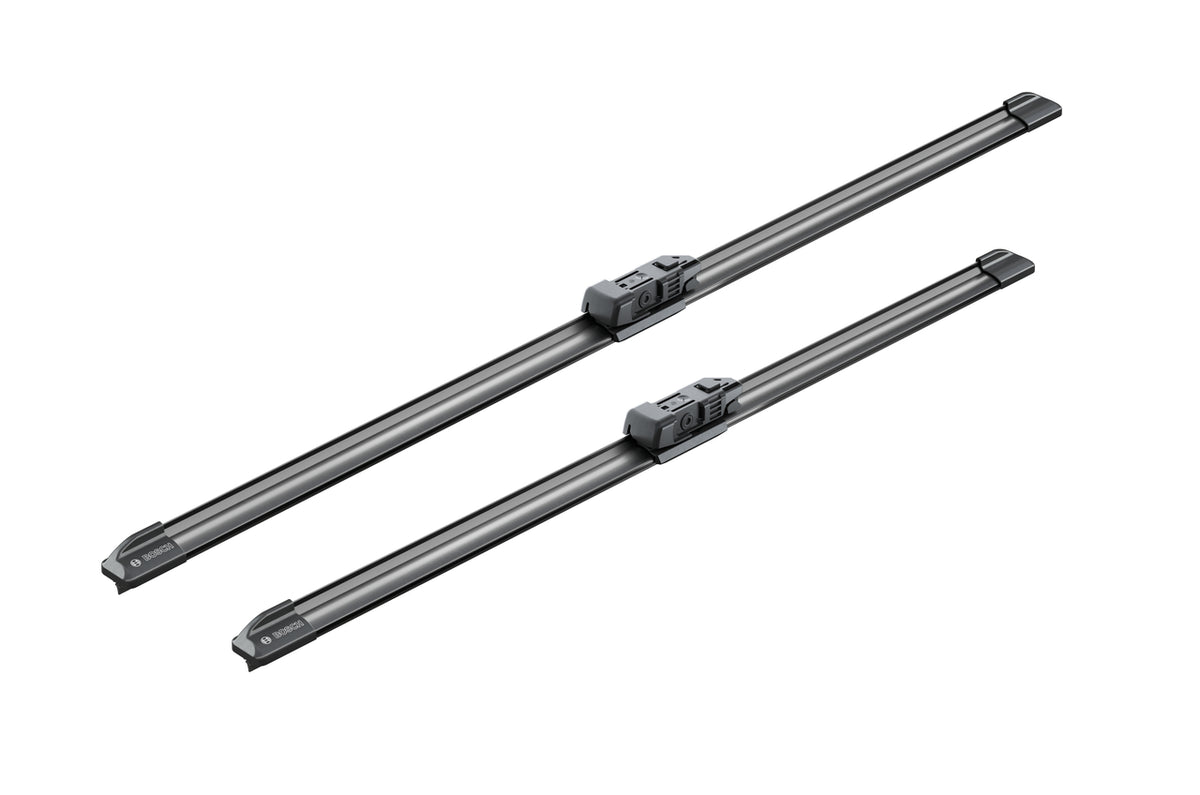 Set de două lamele Bosch Aerotwin A296S cu adaptoare premontate, vedere oblică