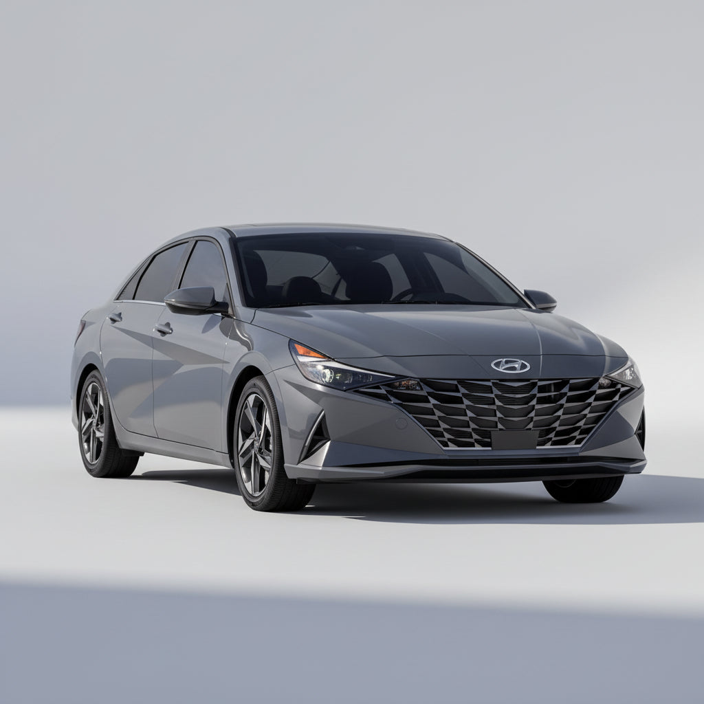 Gray Hyundai car 