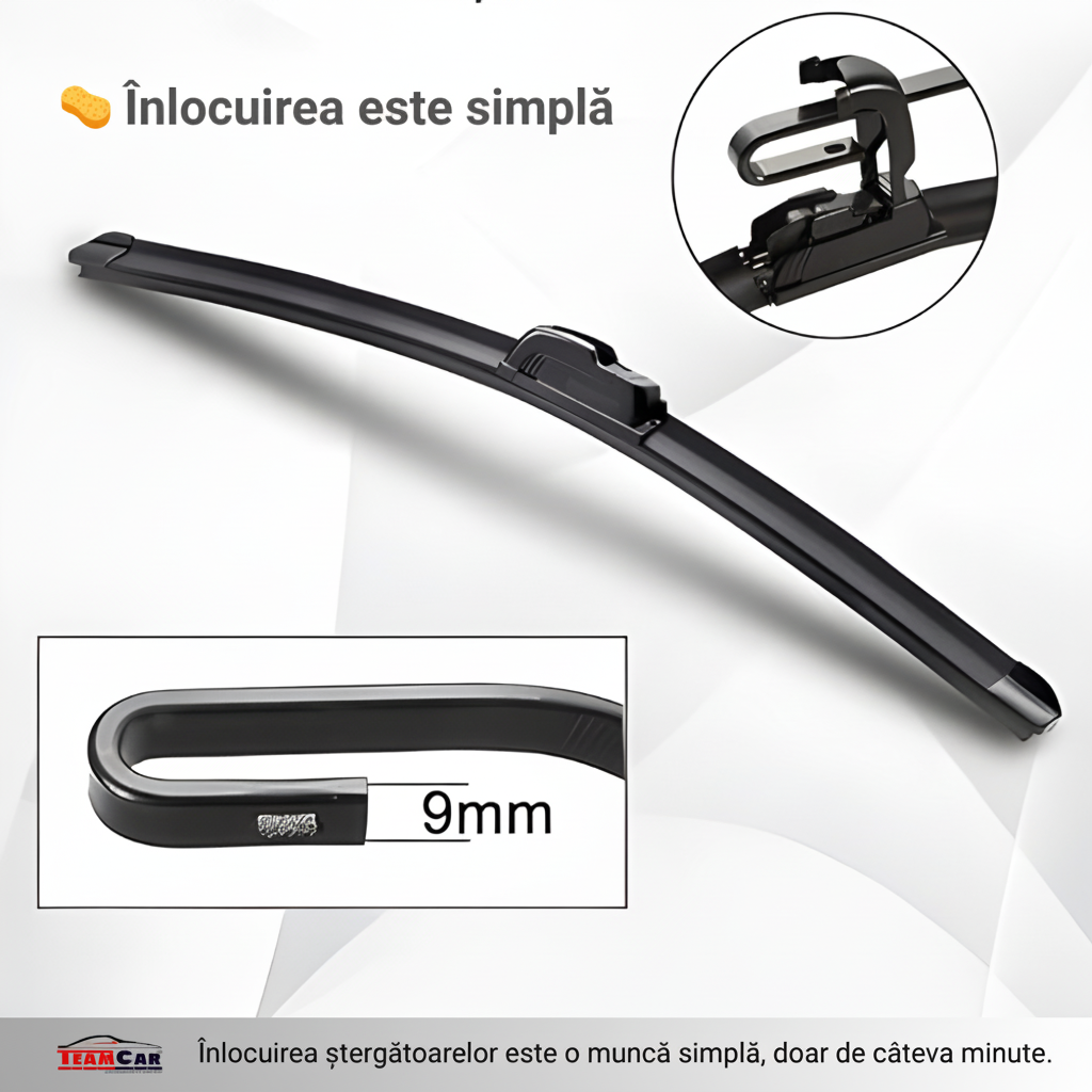 Covorase auto tip tavita dedicate pentru Ștergătoare Renault Kadjar Facelift (2018–2024) TeamCar® – Flat | Set Complet - cauciuc antiderapant, usor de curatat