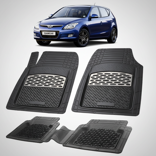 Set de covorase negre din auciuc pentru hyundai i30.