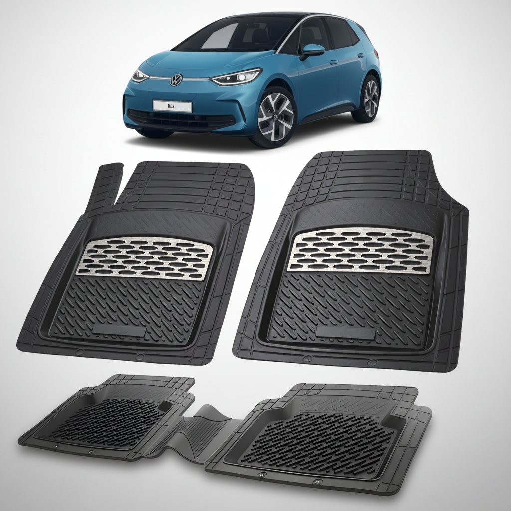 Covorașe Auto Tip Tăviță Compatibile Volkswagen ID.3 2019-2025 - Silver