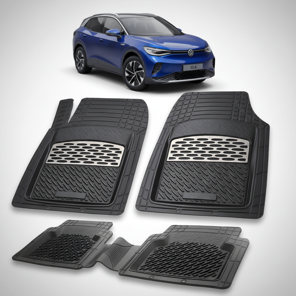 Covorașe Auto Tip Tăviță Compatibile Volkswagen ID.4 2020-2025 - Silver