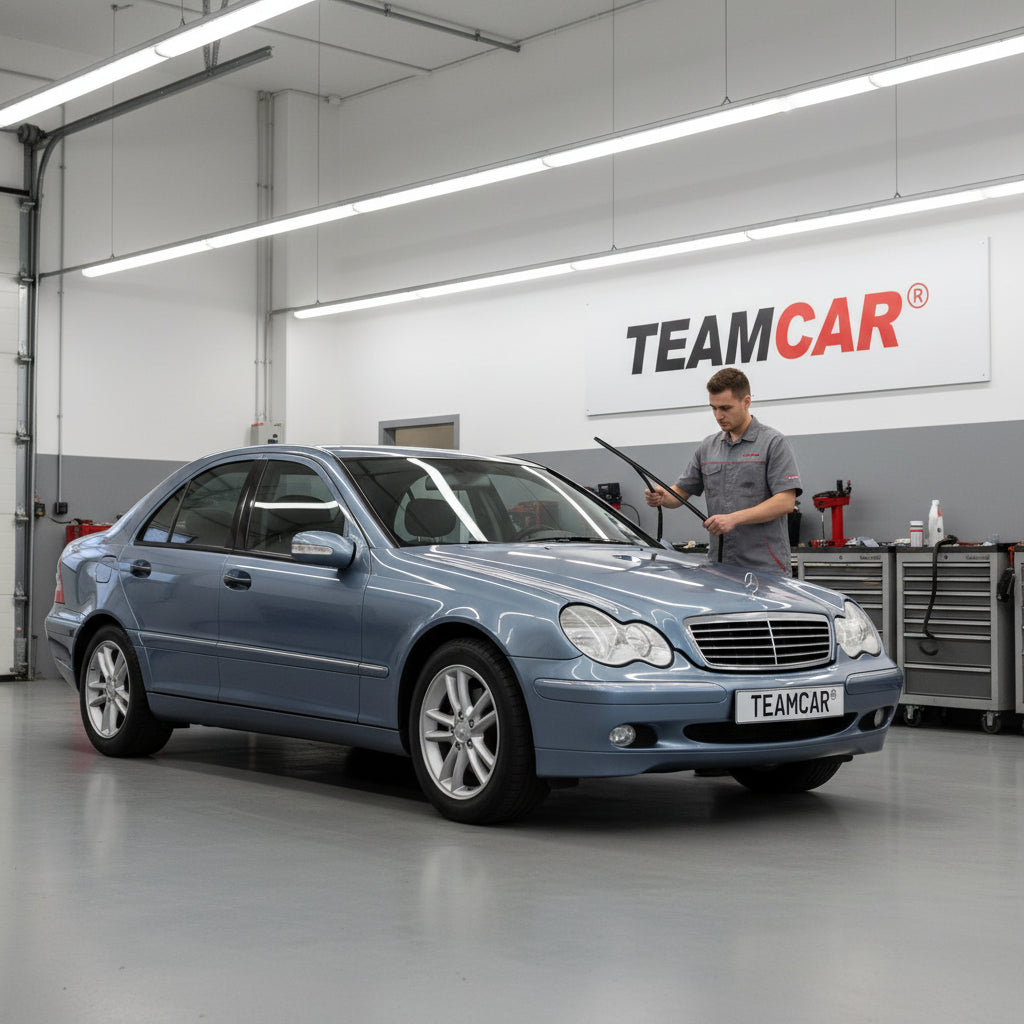 SCHIMBARE ȘTERGĂTOARE MERCEDES BENZ CLASA C W203 2000-2003