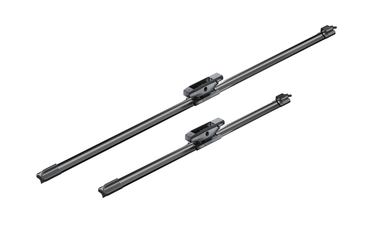 Set Bosch Aerotwin A199S cu doua lamele si adaptoare premontate, vedere oblica
