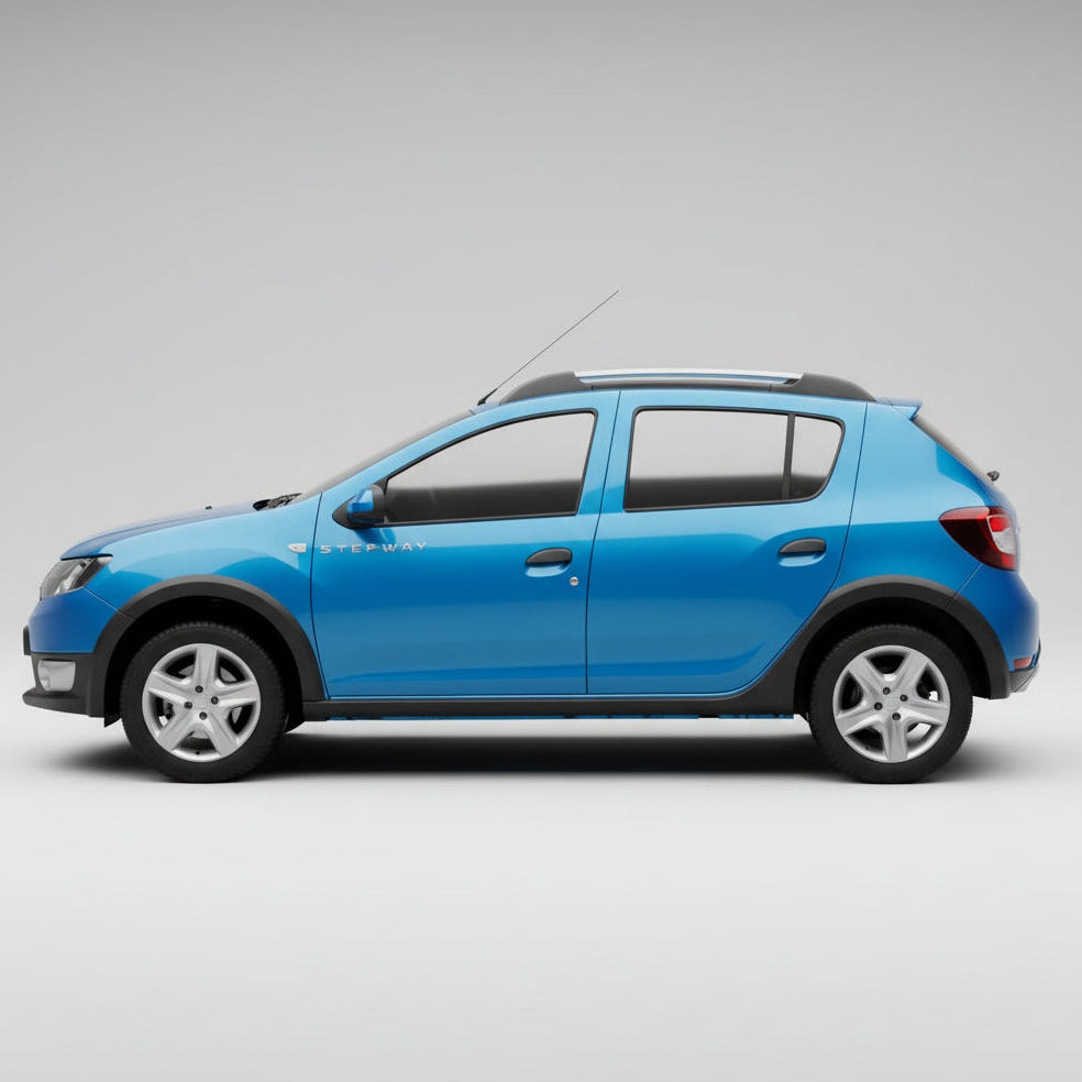 Ablagematten passend für Dacia Sandero Stepway 2012-2016, Silber