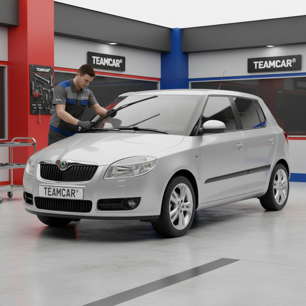 Cum se schimbă ștergătoarele la skoda fabia II .