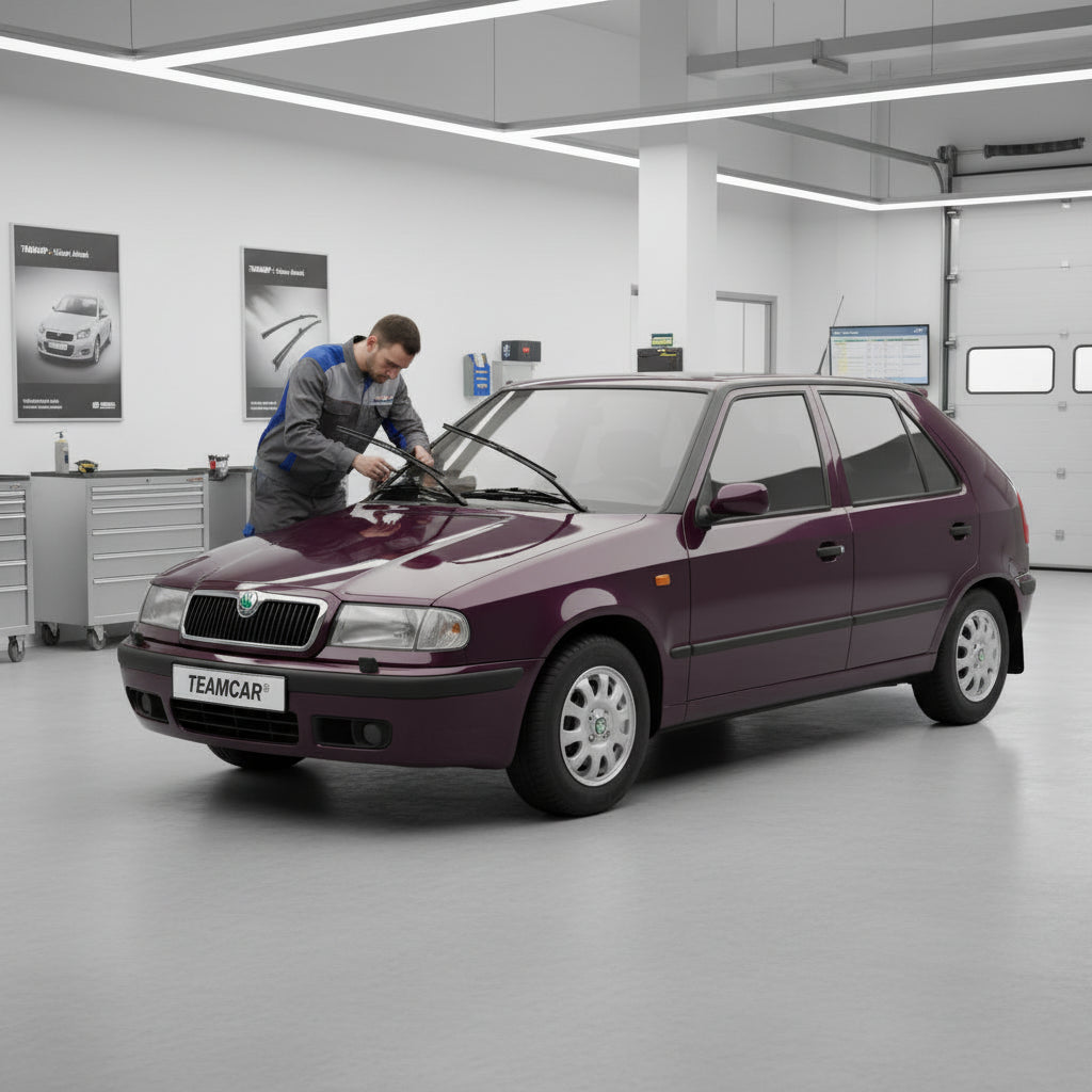 Hogyan cseréljünk ablaktörlő lapátokat a Skoda Felicia II 6U1-en.