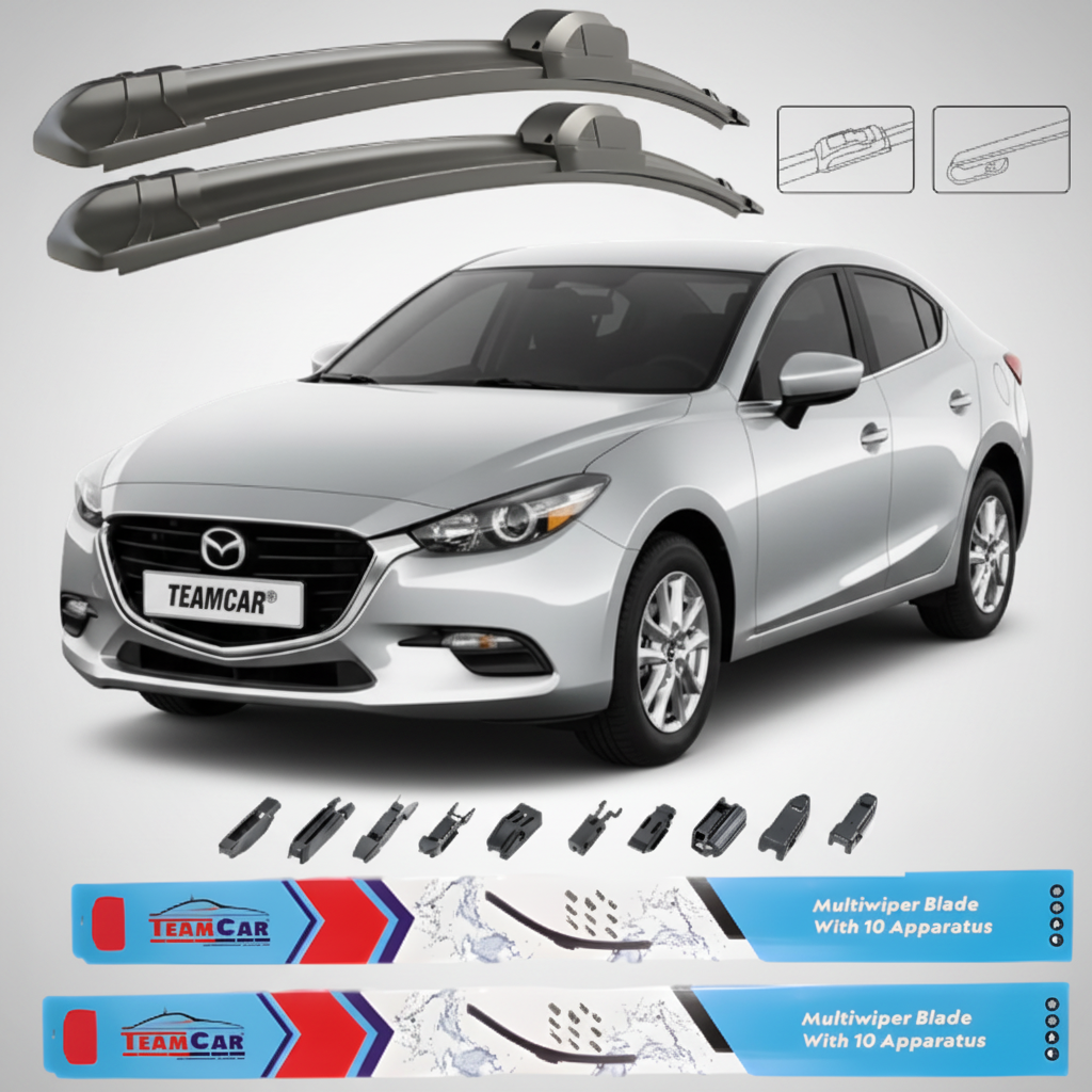 Ștergătoare Mazda 3 BN Facelift Sedan 2016-2019 | Set Față Flat Premium – TeamCar®