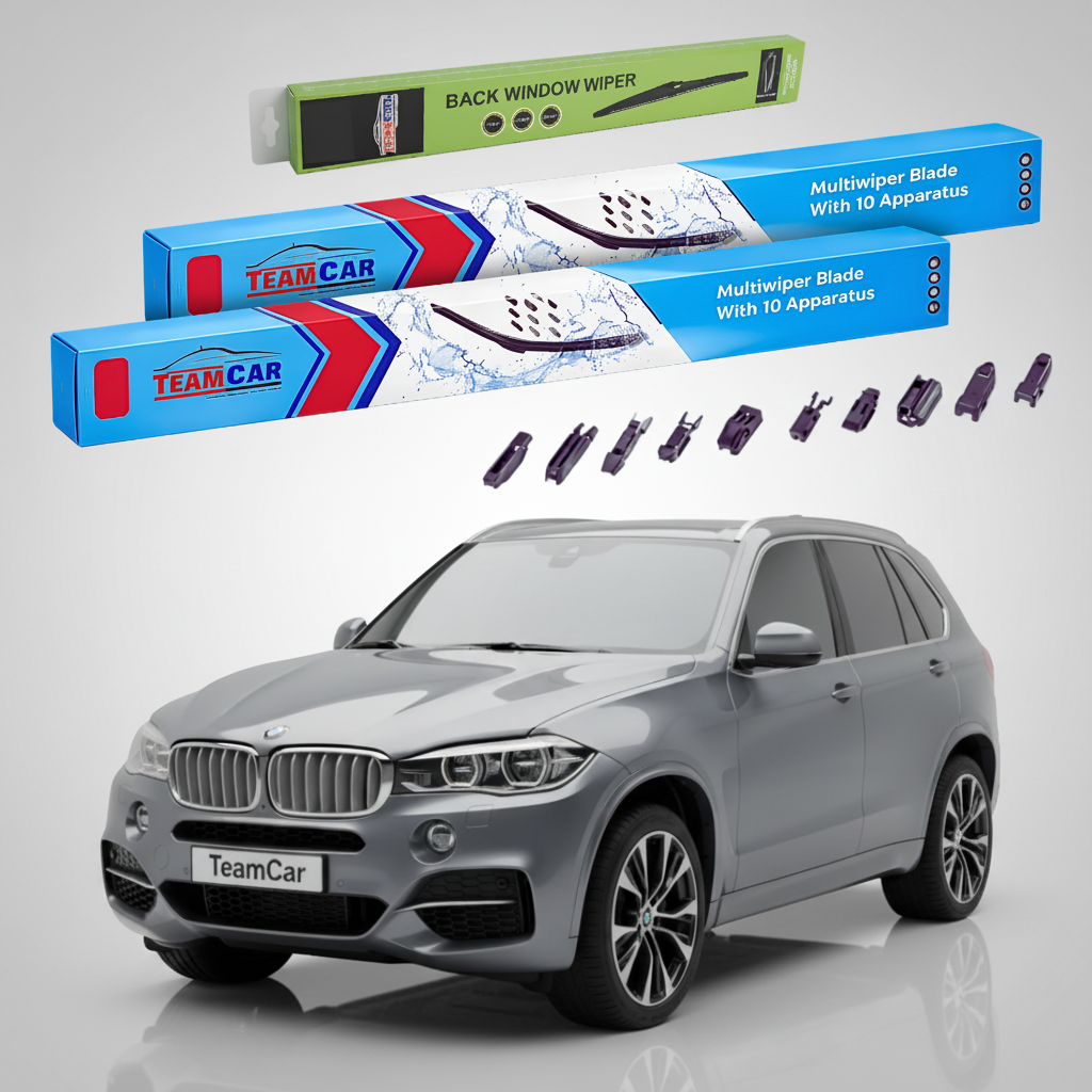 Ștergătoare TeamCar® pentru BMW X5 (F15) 2013–2018 – Set Față și Spate Flat Premium
