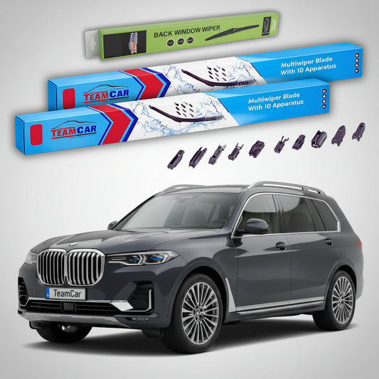 Ștergătoare TeamCar® pentru BMW X7 (G07) 2019–prezent – Set Față și Spate Flat Premium
