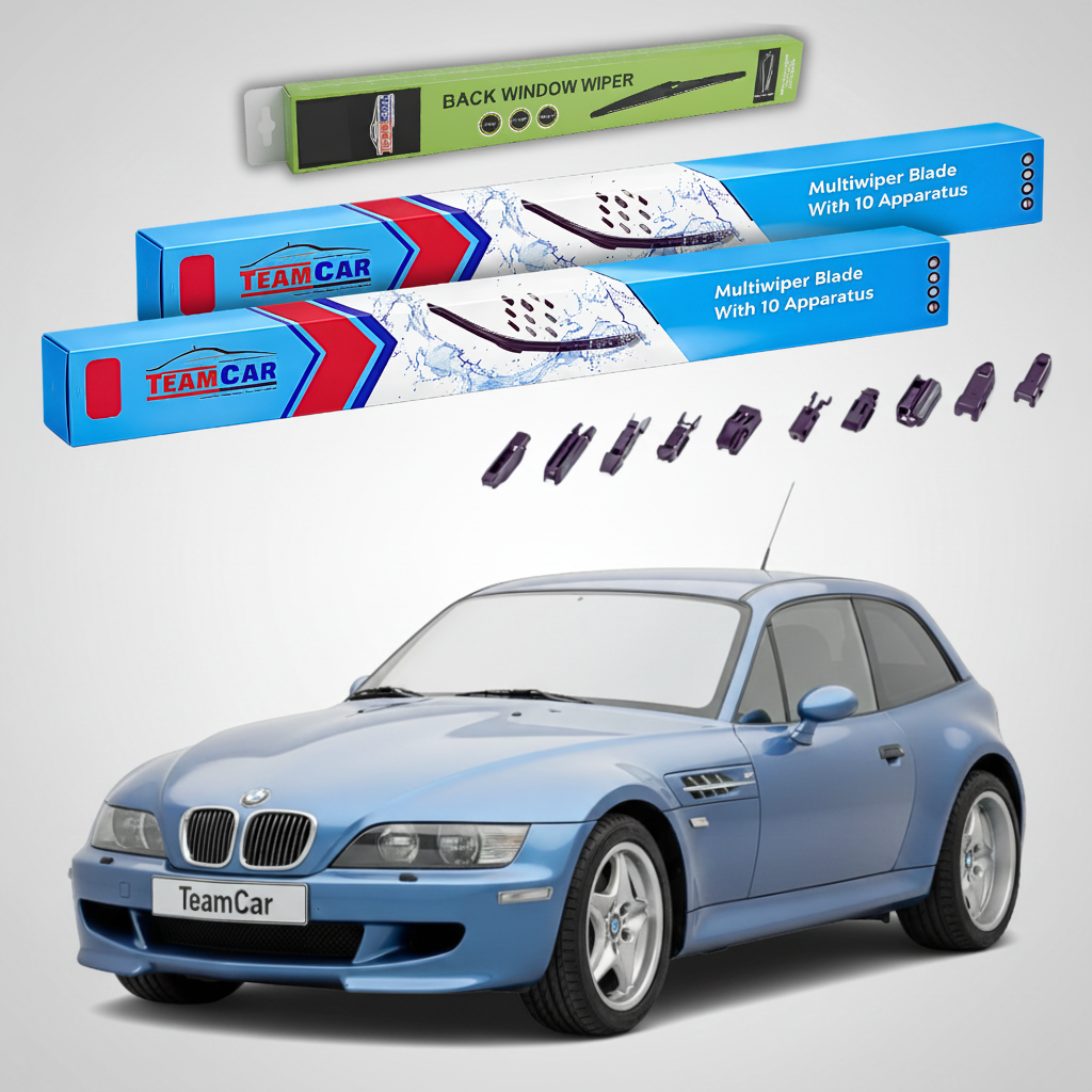 Ștergătoare TeamCar® pentru BMW Z3 Coupé (E36/8) 1997–2003 – Set Față și Spate Flat Premium