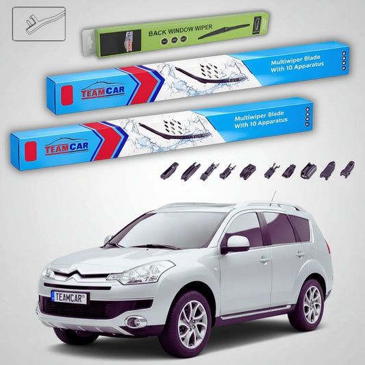 Ștergătoare Citroën C-Crosser Gen I EP 2007-2013 | Set Față și Spate Flat Premium – TeamCar®