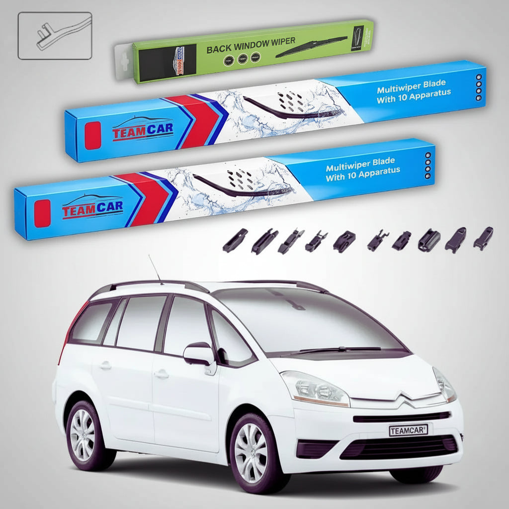 Ștergătoare Citroën C4 Grand Picasso Gen 1 (UA) 7L 2006-2008 | Set Față și Spate Flat Premium – TeamCar®