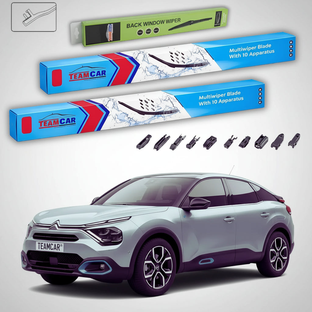 Ștergătoare Citroën C4 III 10.2020-prezent | Set Față și Spate Flat Premium – TeamCar®