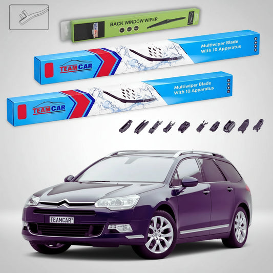 Ștergătoare Citroën C5 Tourer Gen 3 (TD) Estate 2008-prezent | Set Față și Spate Flat Premium – TeamCar®
