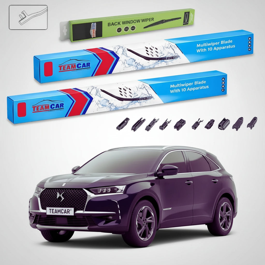 Ștergătoare Citroën DS 7 Crossback SUV 2017-prezent | Set Față și Spate Flat Premium – TeamCar®