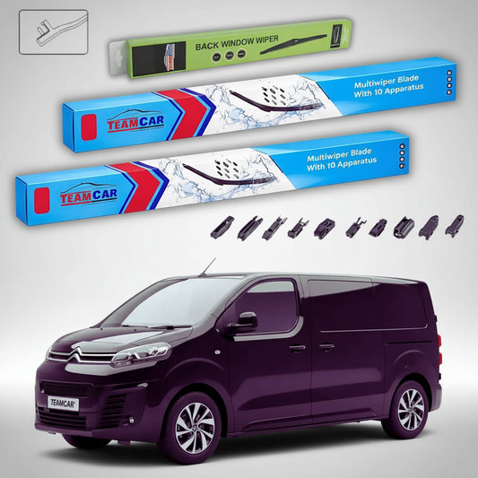 Ștergătoare Citroën SpaceTourer MPV 2-Doors 2016-prezent | Set Față și Spate Flat Premium – TeamCar®