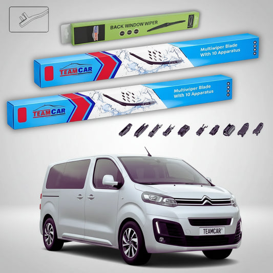 Ștergătoare Citroën SpaceTourer MPV 2016-prezent | Set Față și Spate Flat Premium – TeamCar®