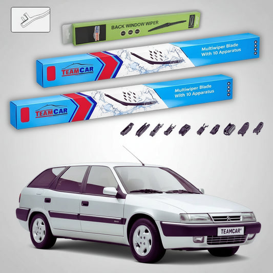 Ștergătoare Citroën Xantia Break X1 Estate 1995-1998 | Set Față și Spate Flat Premium – TeamCar®