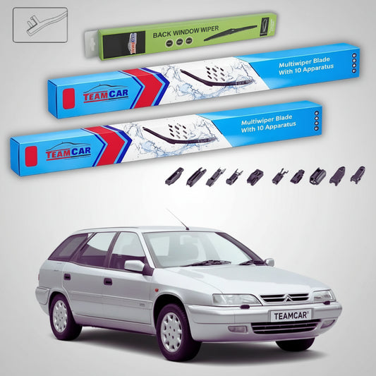 Ștergătoare Citroën Xantia Break X2 Facelift Estate 1998-1999 | Set Față și Spate Flat Premium – TeamCar®