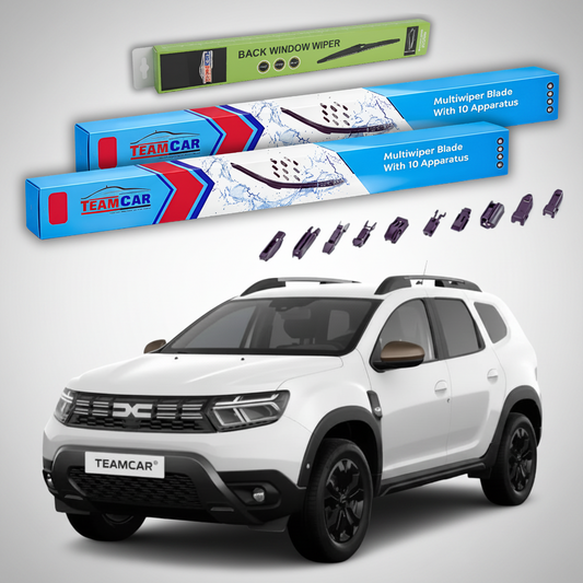 Ștergătoare Dacia Duster II HM_ 2020-2024 | Set Față și Spate Flat Premium – TeamCar®