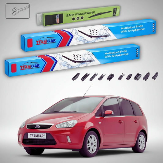 Ștergătoare Ford C-Max MPV Facelift 2007-2010 | Set Față și Spate Flat Premium – TeamCar®