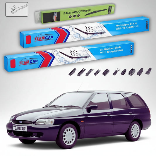 Ștergătoare Ford Escort Gen VII Estate Turnier 1995-2001 | Set Față și Spate Flat Premium – TeamCar®